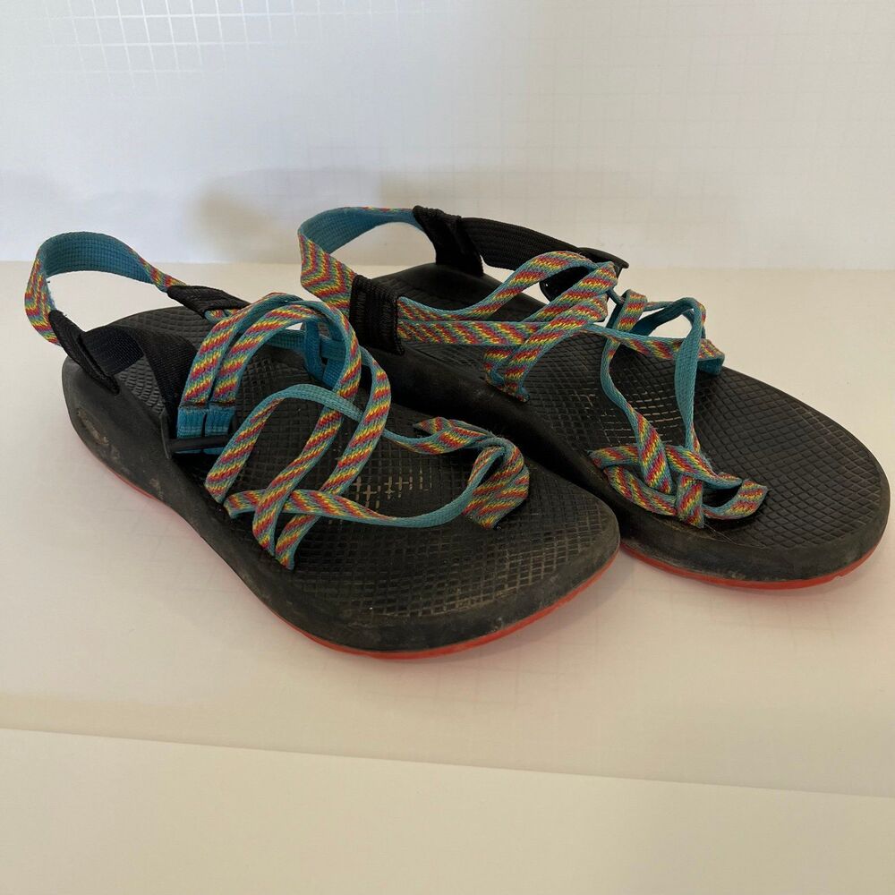 Chaco Double Strap Rainbow Sandals  8